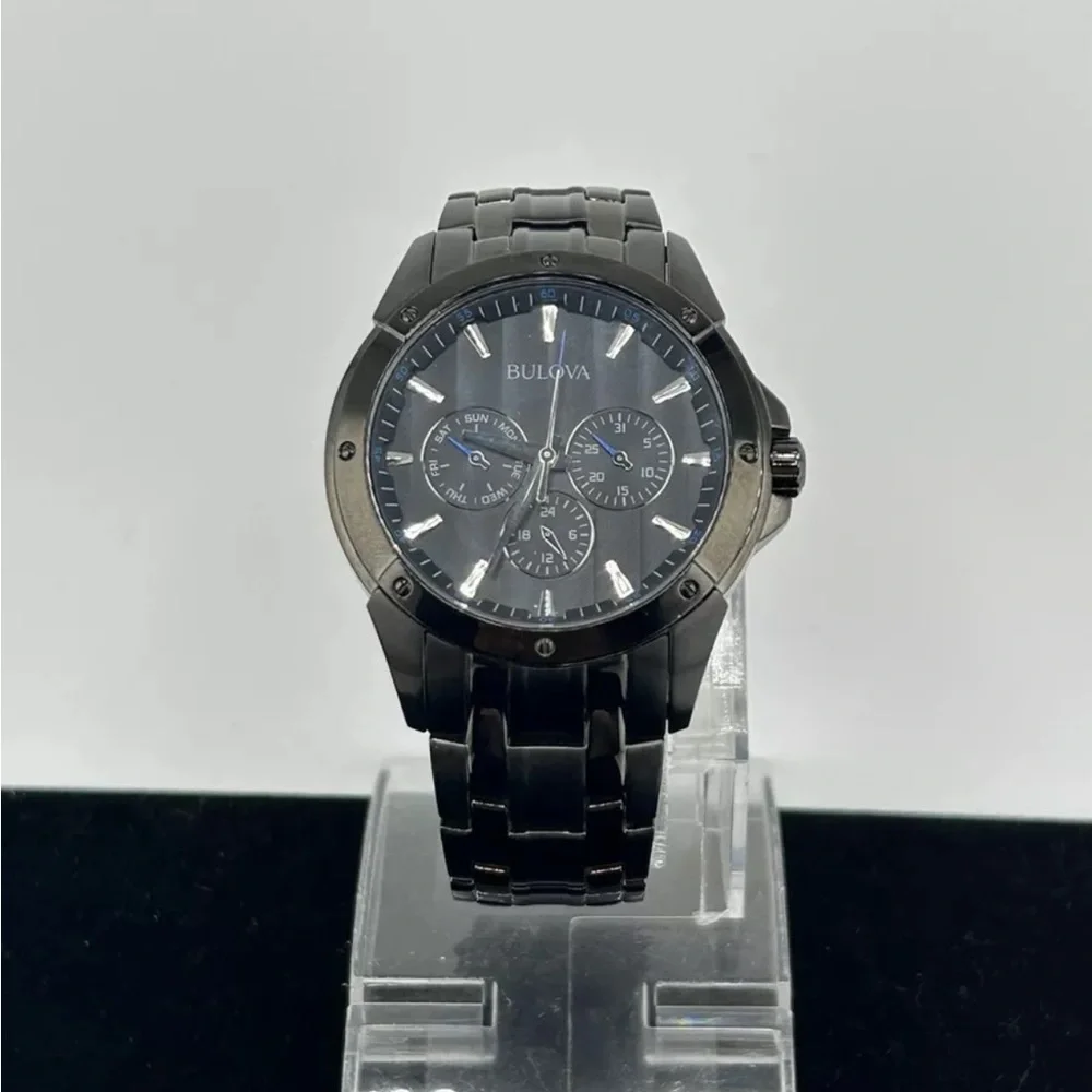 Bulova Black Chronograph Watch